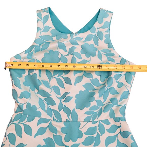 NEW Tahari ASL Dress Floral Embroidered Blue White Cocktail Women’s 2P 2 Petite - Picture 11 of 16